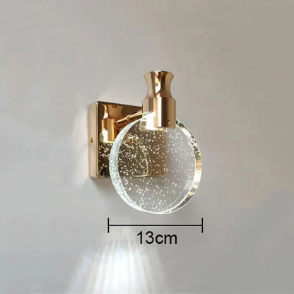 DecorBites™ Crystal Bubble Wall Lamp: Modern Luxury Lighting for Bedroom, Living Room, and Aisle