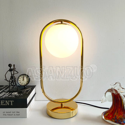 DecorBites™ Glass Ball LED Desk Lamp Nordic Design for Bedroom Living Room Reading