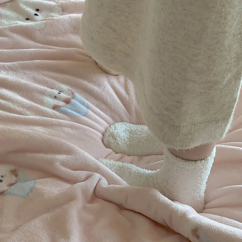 Cartoon Plush Sofa Blanket