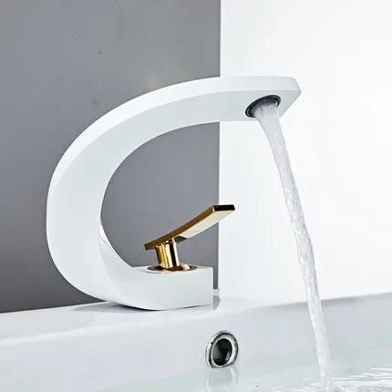 Gold Deck Bathroom Faucet