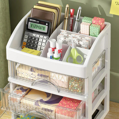 DecorBites™ 4 Tier Makeup Drawer Organizer for Jewelry & Cosmetic Storage