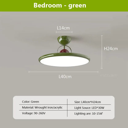DecorBites™ Cream Iron Nordic LED Ceiling Light - Indoor Decorative Luminaires