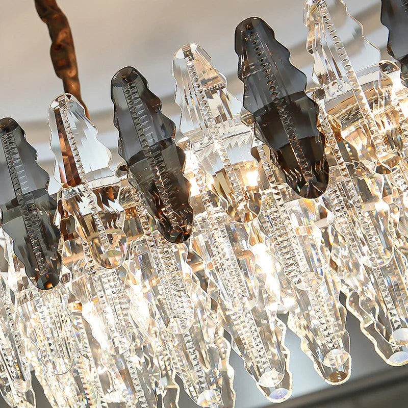 DecorBites™ Crystal LED Chandeliers for Elegant Dining & Living Spaces