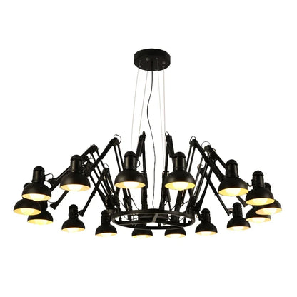 DecorBites™ Industrial LED Pendant Light Spider Iron Hanging Chandelier Fixtures