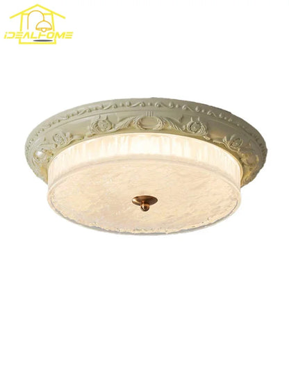 DecorBites™ Cream Wind LED Iron Glass Ceiling Light - Retro Design, Bauhaus Style