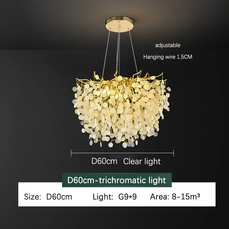 Crystal LED Ceiling Chandelier 120cm Diameter
