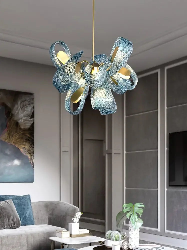 Copper Leaf LED Chandelier