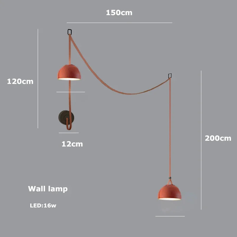 DecorBites™ LED Belt Chandelier Pendant Light for Dimmable Indoor Lighting in Living Room