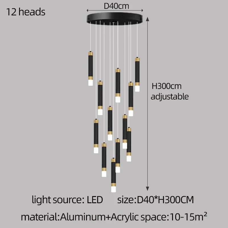 Nordic Acrylic LED Chandelier