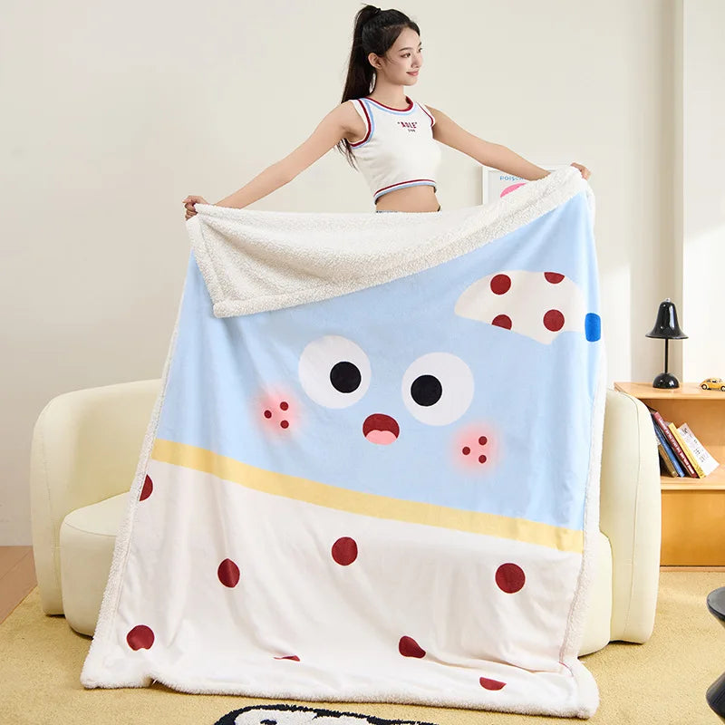 Lamb Fleece Printed Blanket