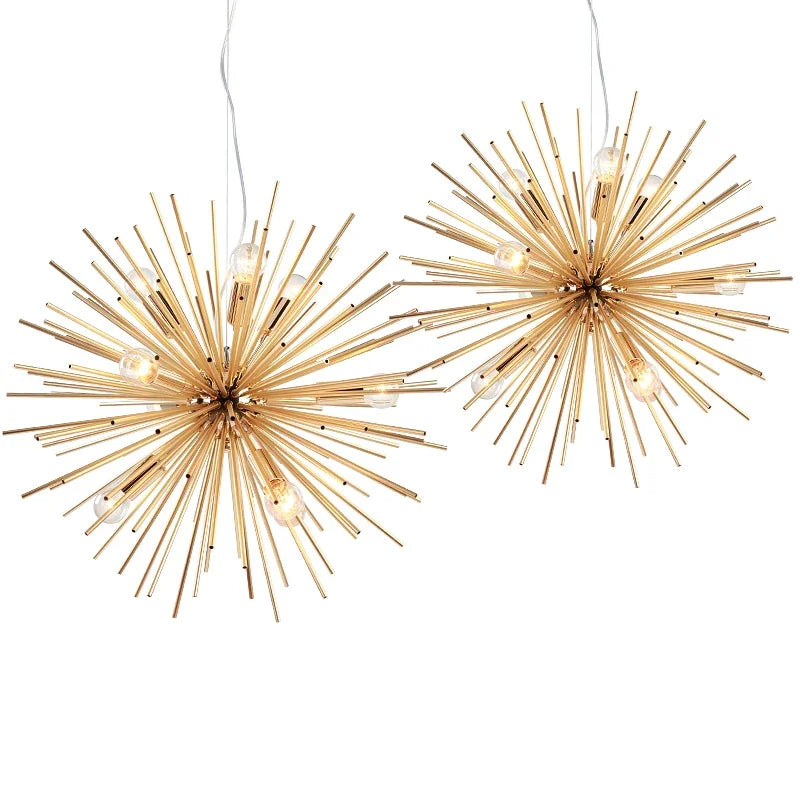 DecorBites™ Geometric Ball Chandelier: Modern LED Lighting for Living Room and Dining Room