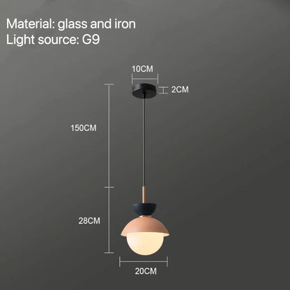 DecorBites™ Glass Ball Pendant Lamp: Modern Nordic Light Fixture for Home Decor, Kitchen, Dining, Bedroom