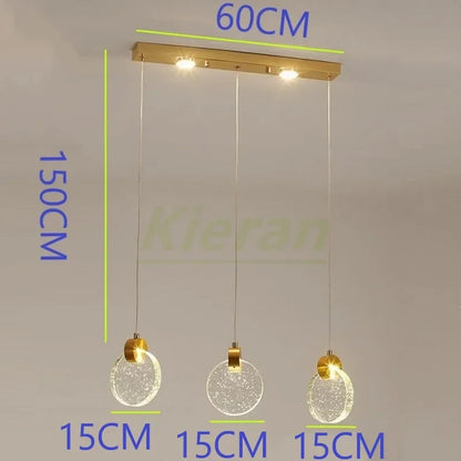 DecorBites™ Crystal LED Chandelier for Modern Home Decor and Lighting