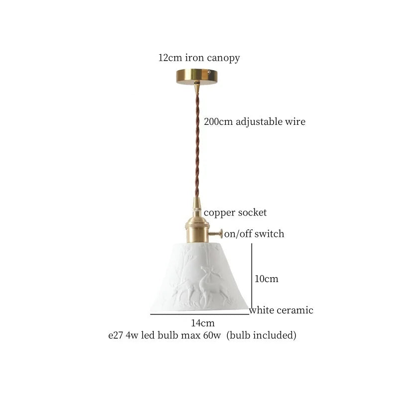 Green Ceramic Pendant Light