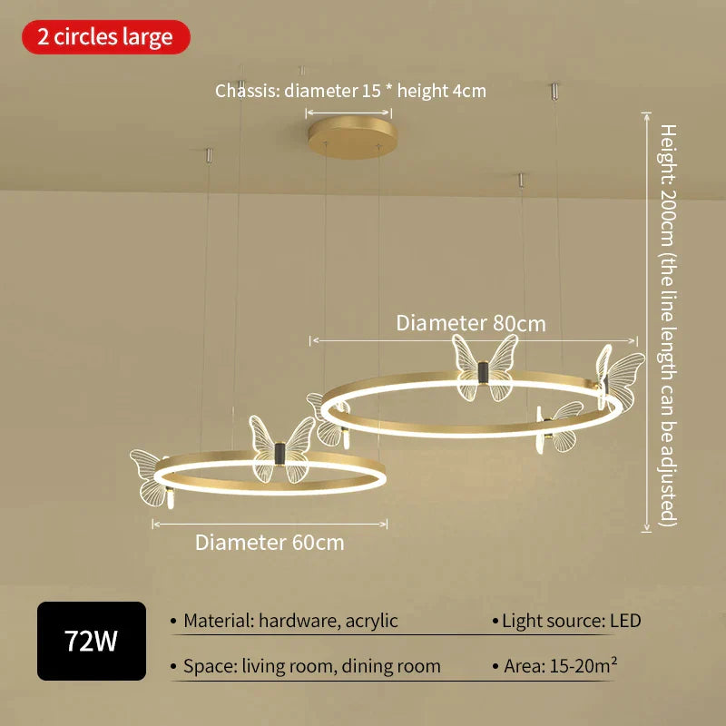Butterfly LED Ceiling Lamp