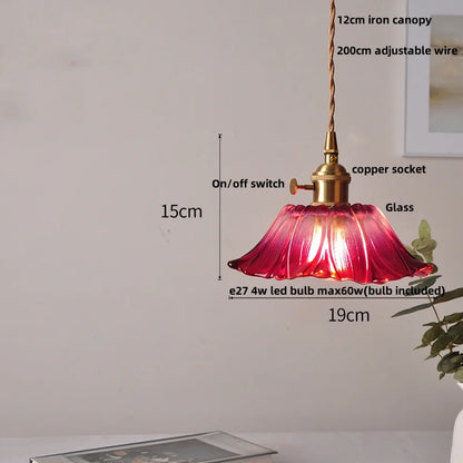DecorBites™ Ice Cube Glass LED Pendant Light Modern Home Decor Hanging Lamp