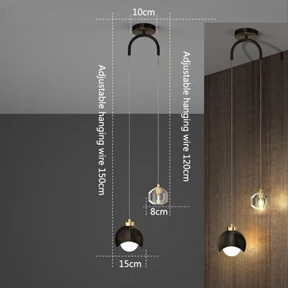 DecorBites™ Glass LED Pendant Lights Indoor