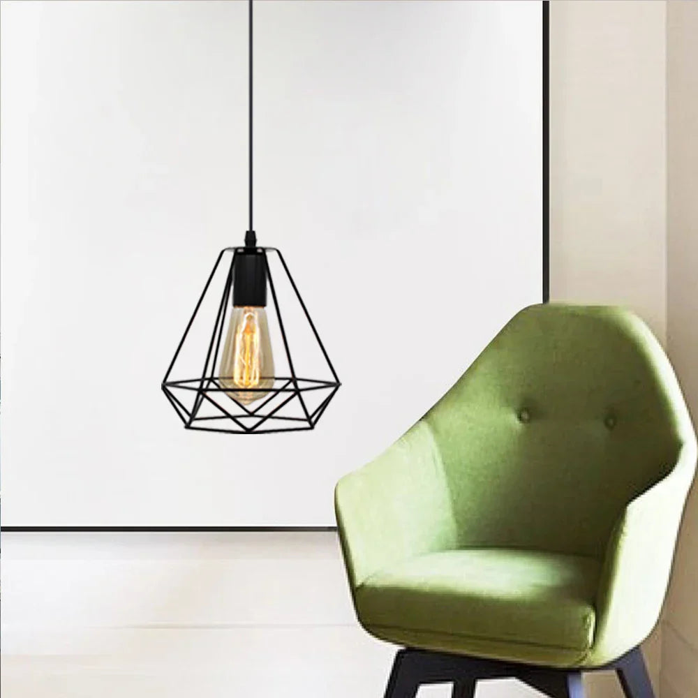 Metal Cage Pendant Lamp