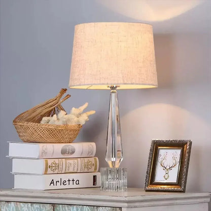 DecorBites™ Crystal Table Lamp with Remote Control, LED Light for Living Room, Bedroom & Bedside