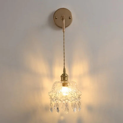 DecorBites™ Clear Glass LED Wall Lamp Modern Crystal Home Decor Bathroom Mirror Light