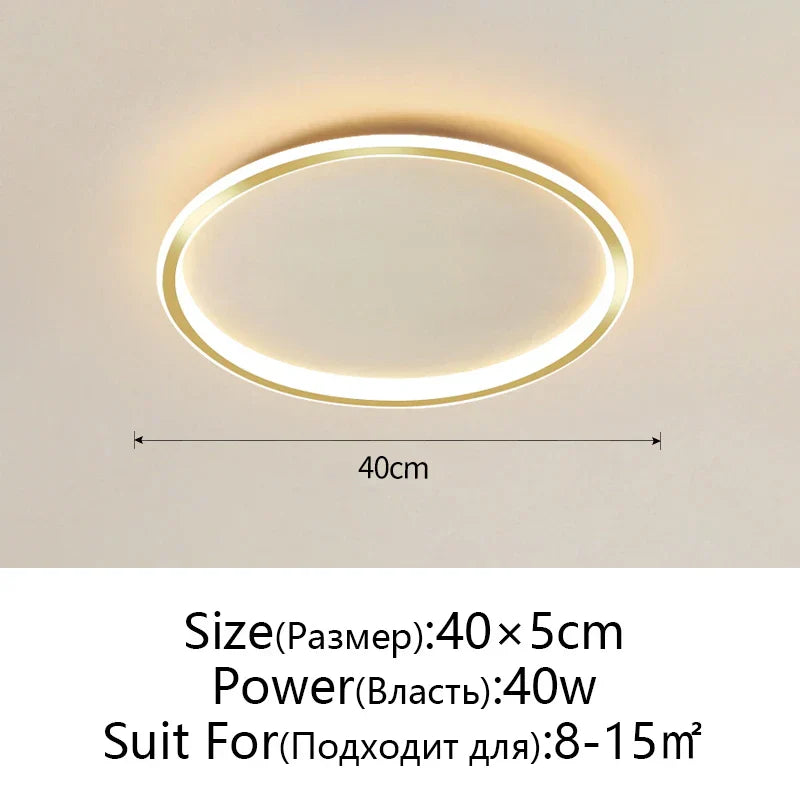 DecorBites™ Dimmable LED Ceiling Light for Modern Nordic Home Living Room Lighting