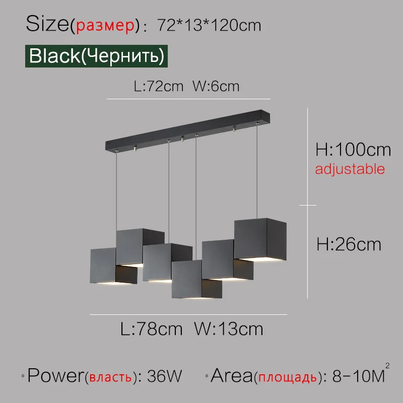 DecorBites™ Geometric Dining Room Pendant Lights: Modern Design for Bar & Office Tables