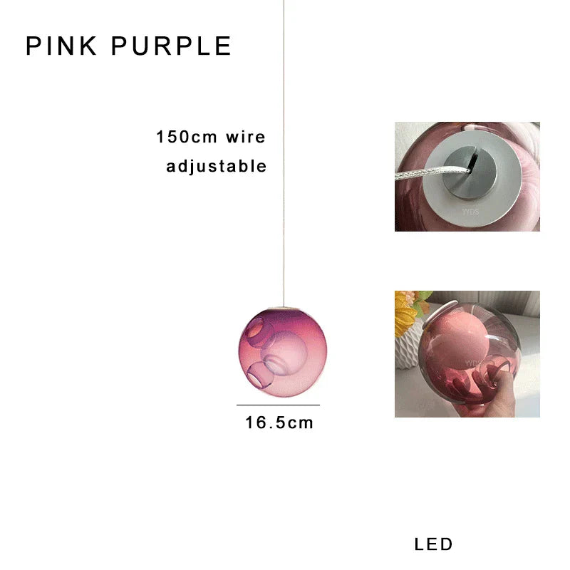 Glass Sputnik Pendant Light
