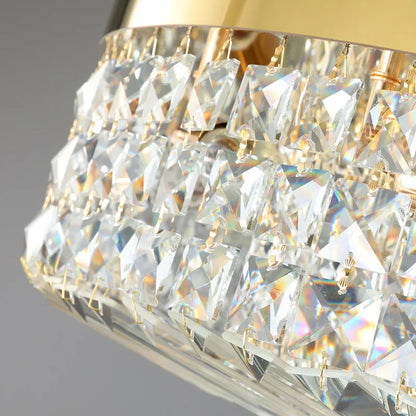 DecorBites™ Crystal Ceiling Chandelier: Luxury LED Pendant Light for Elegant Interiors