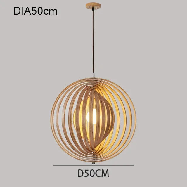 Bamboo Moon Pendant Light