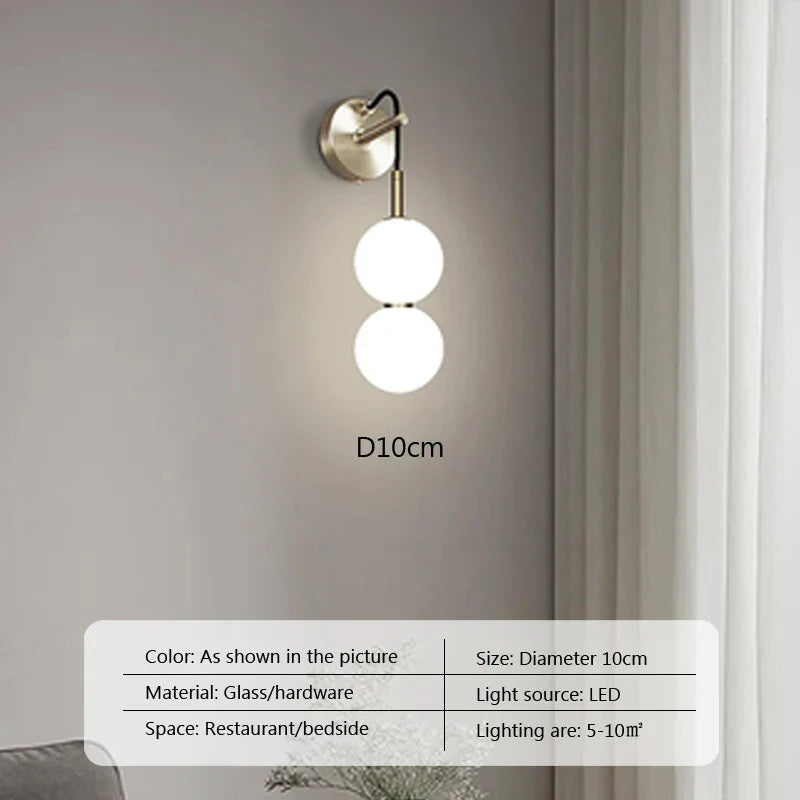 DecorBites™ Glass Ball Pendant Light for Duplex Stairwells, Living Room, Bedroom, and Staircase Decor