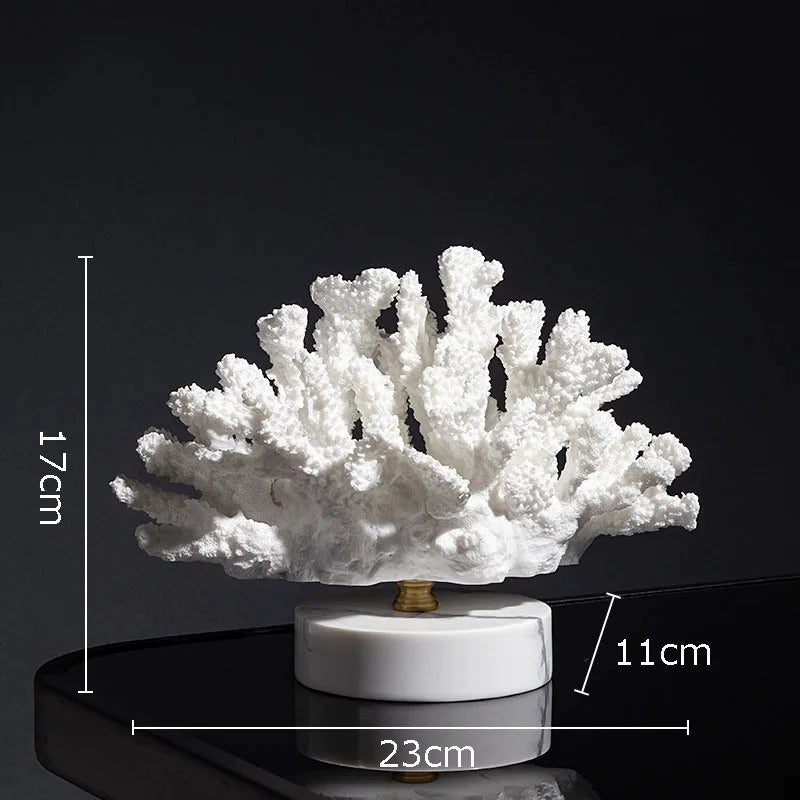 DecorBites™ Coral Resin Statue Desk Decoration Modern Home Decor Ornaments