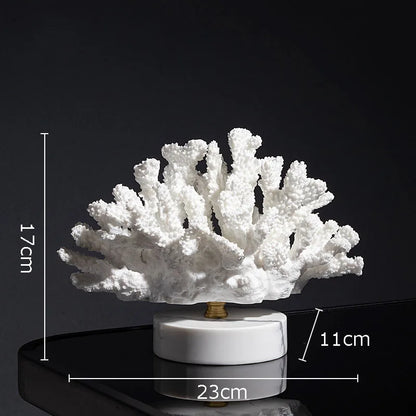 DecorBites™ Coral Resin Statue Desk Decoration Modern Home Decor Ornaments