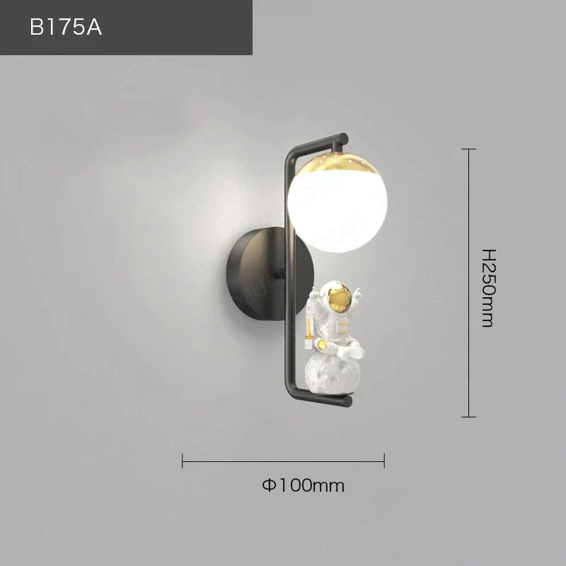 Astronaut Wall Light Fixture