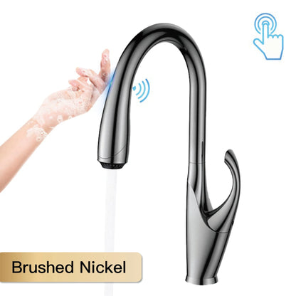 Pull Out Kitchen Faucet – Touch Control Brass Mixer Tap