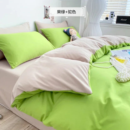 DecorBites™ Comfort King Size Bedding Set: Soft Duvet Cover & Pillowcases, Affordable & Durable