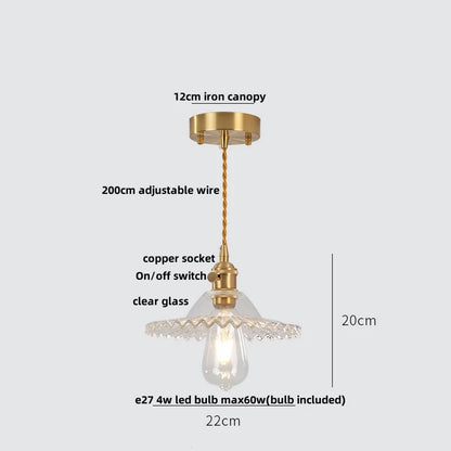 DecorBites™ Green Glass LED Pendant Lights | Nordic Modern Kitchen Hanging Lamp Fixtures