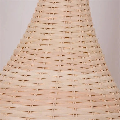 DecorBites™ Bamboo Floor Lamp: Unique Rattan Light for Living Room, Bedroom, Teahouse Decor