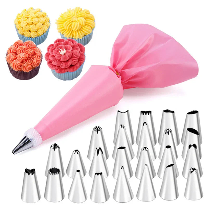 DecorBites™ 29-Piece Cream Puff Nozzles Set Cake Decorating Tools