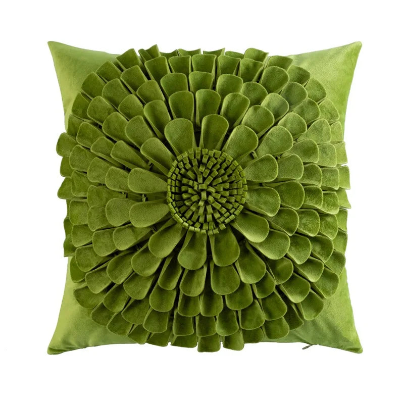 DecorBites™ Handmade Flower Cushion Cover - Light Luxury Decorative Pillows