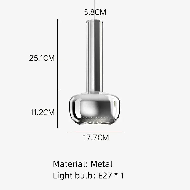 Gold Chrome Pendant Light