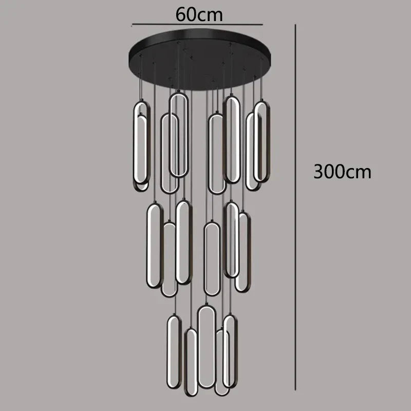 DecorBites™ LED Pendant Chandeliers for Living Room Staircase Indoor Lighting