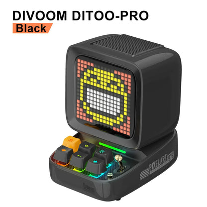 DecorBites™ Ditoo Pixel Art Game Bluetooth Speaker: 16X16 LED Display Board (Pink)