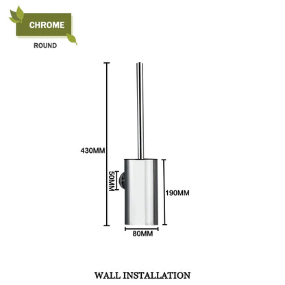 DecorBites™ Gold Toilet Brush Set with Wall Mount Holder