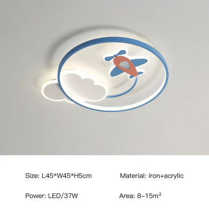 DecorBites™ Kids Room LED Ceiling Chandelier Modern Nursery Study Hanging Lamp