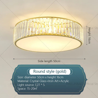 DecorBites™ Crystal Zen Ceiling Light for Living Room, Bedroom, and Dining Room