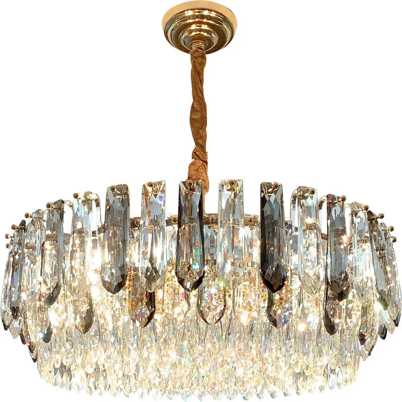 DecorBites™ Crystal Modern Pendant Light: Luxury Indoor Fixture for Home Decor