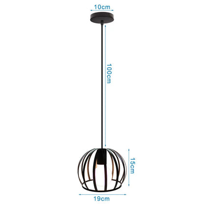 DecorBites™ Industrial Metal Ball Pendant Light for Bedroom Kitchen Island