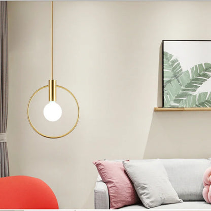 DecorBites™ Ins Wind Single Head Pendant Light - Bedroom Dinning Bar Porch Hanging Lamp