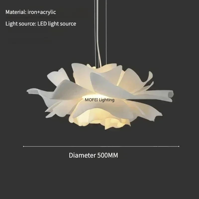 Acrylic LED Flower Chandelier Pendant