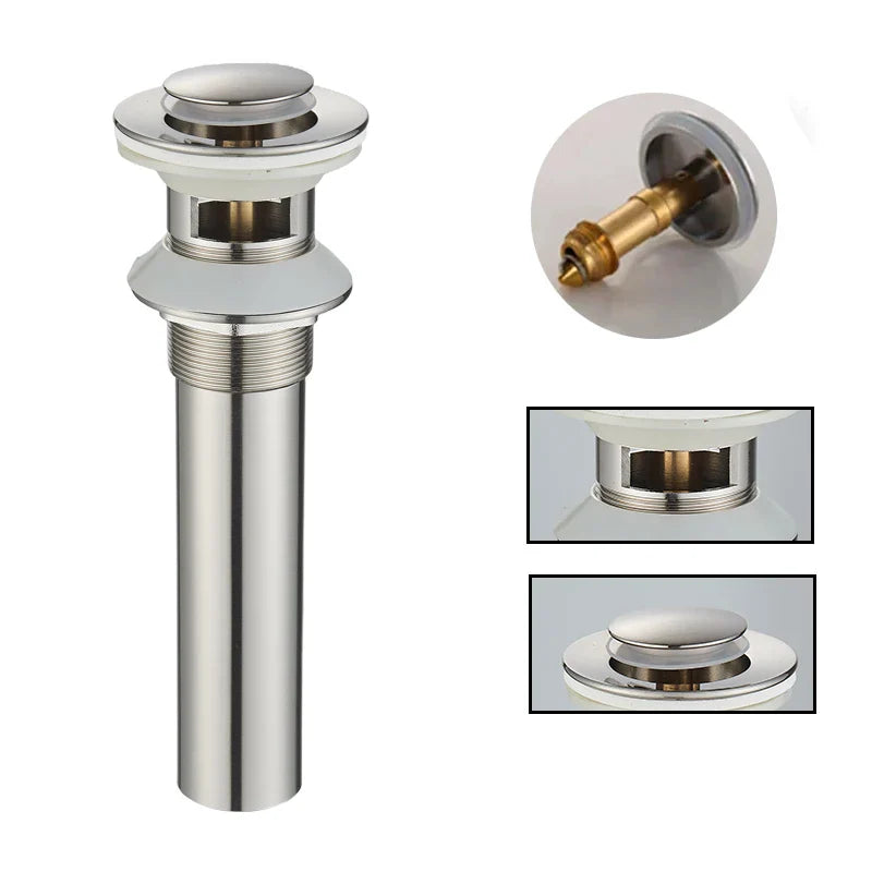 Gold Round Pop-up Drain